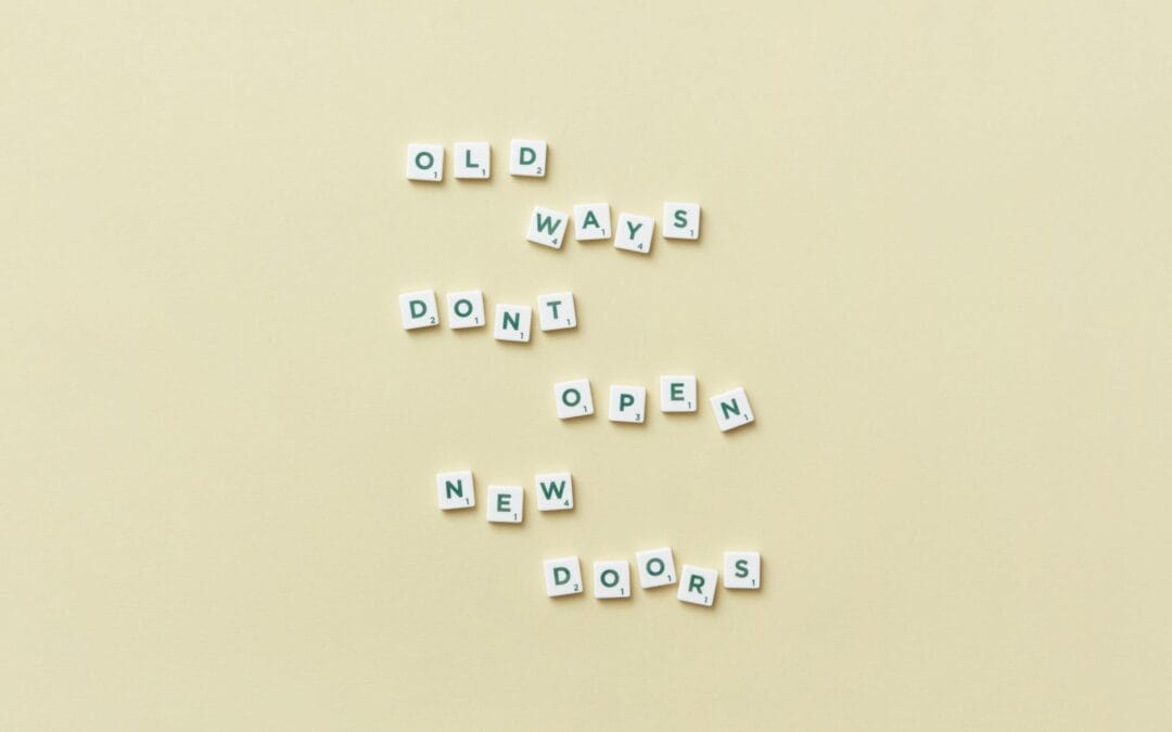 a phrase spelled with scrabble tiles
